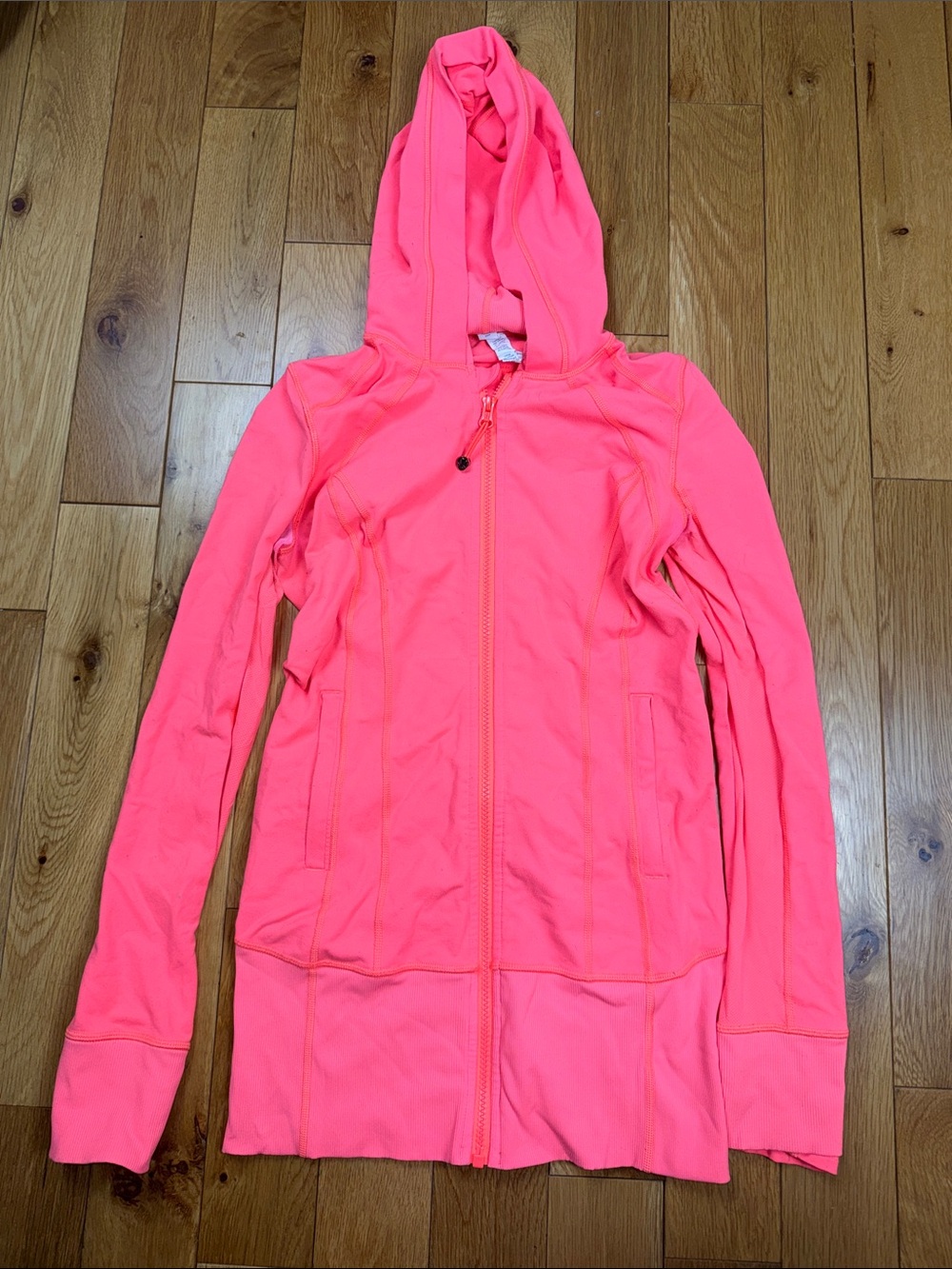 lululemon athletica Coral Pink Zip Hoodie